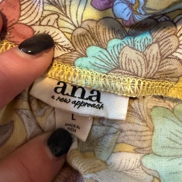 a.n.a Pink and Blue Smocked Tank Top - Picture 7 of 8